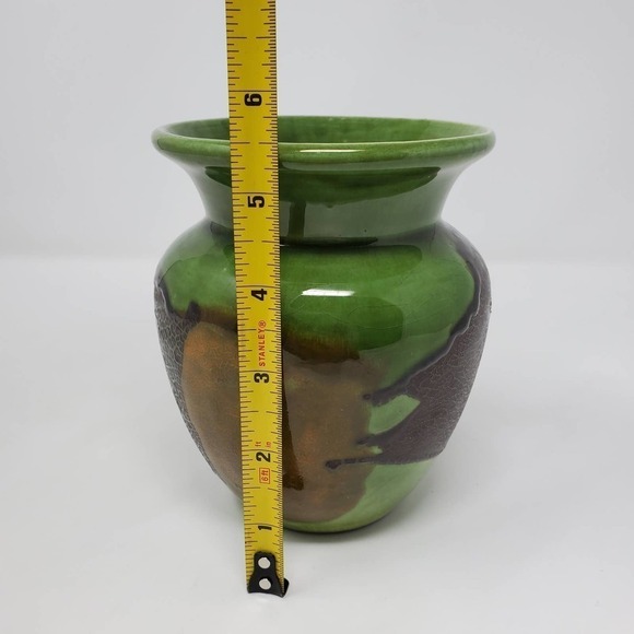 Royal Haeger Green Mid-Century 5.5"H Ceramic Glazed Vase Made In USA - Picture 7 of 8